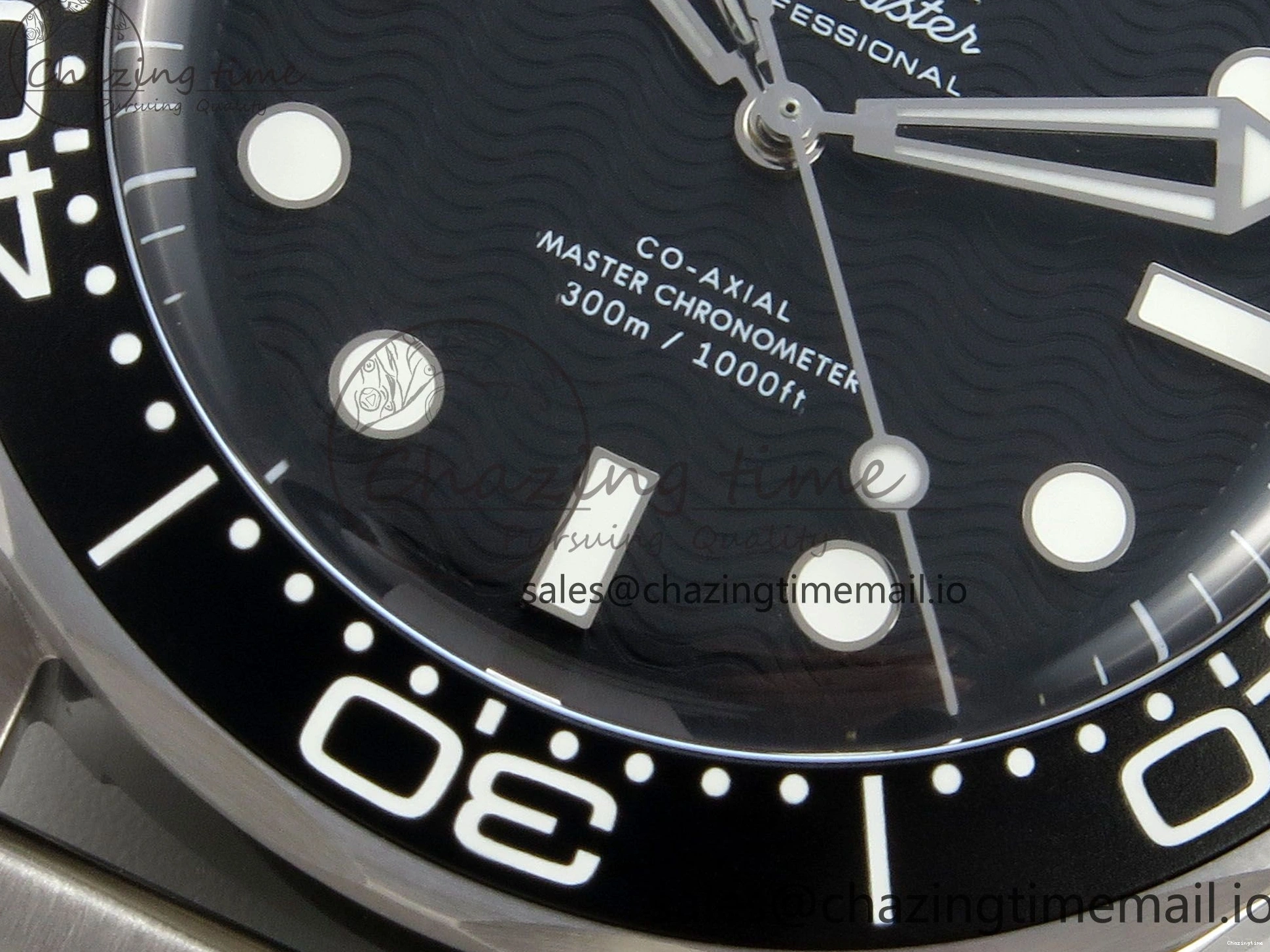 0225 Seamaster 300M 42mm SS VSF Best Edition Black Dial On Mesh Bracelet A Stretchable 7658